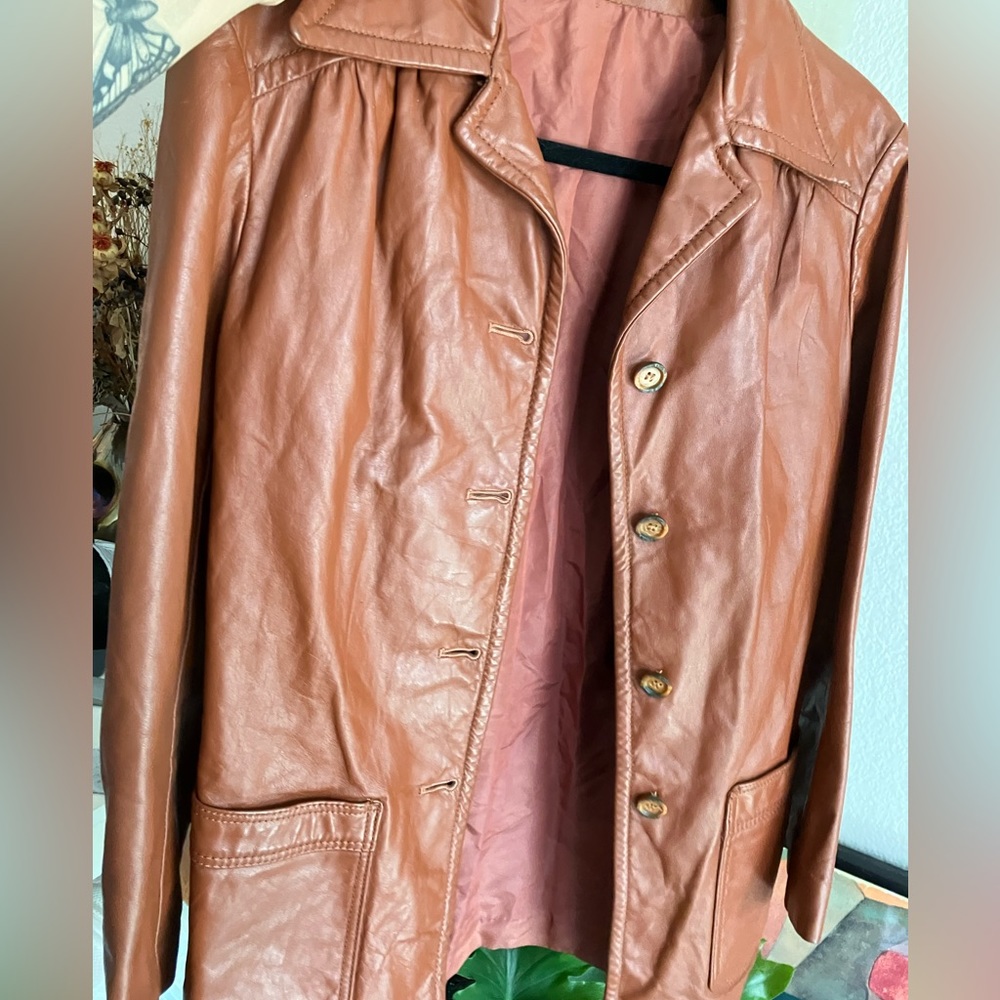 Vintage 100% leather coat